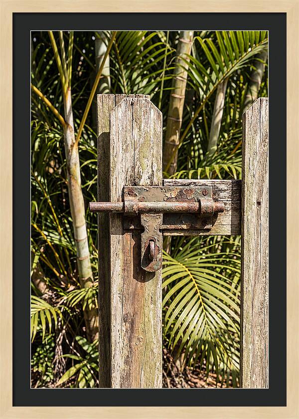 Weathered Gate Latch