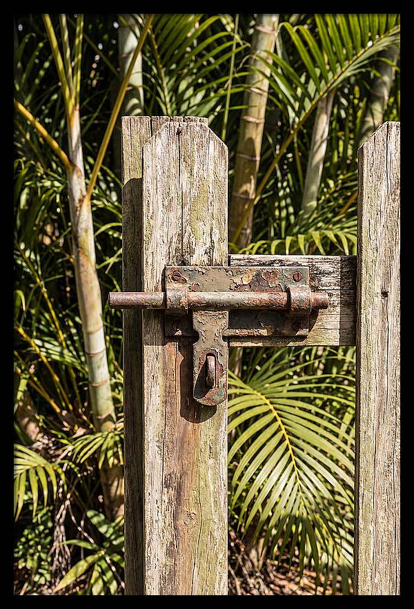 Weathered Gate Latch