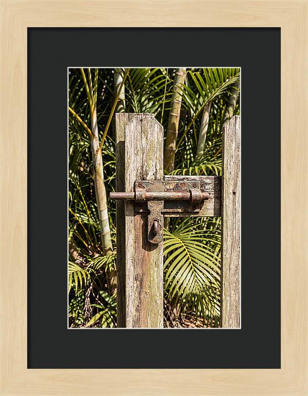 Weathered Gate Latch