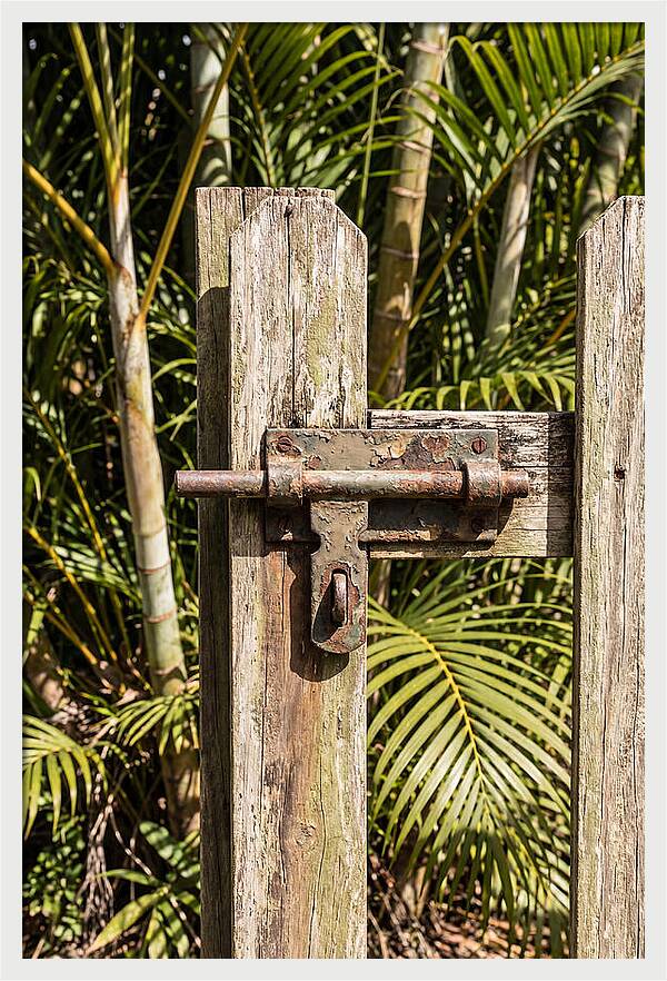 Weathered Gate Latch