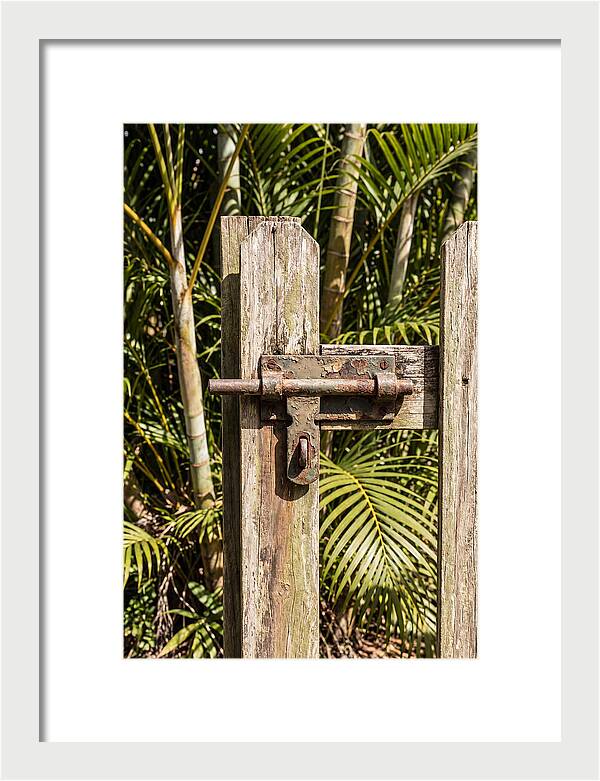 Weathered Gate Latch