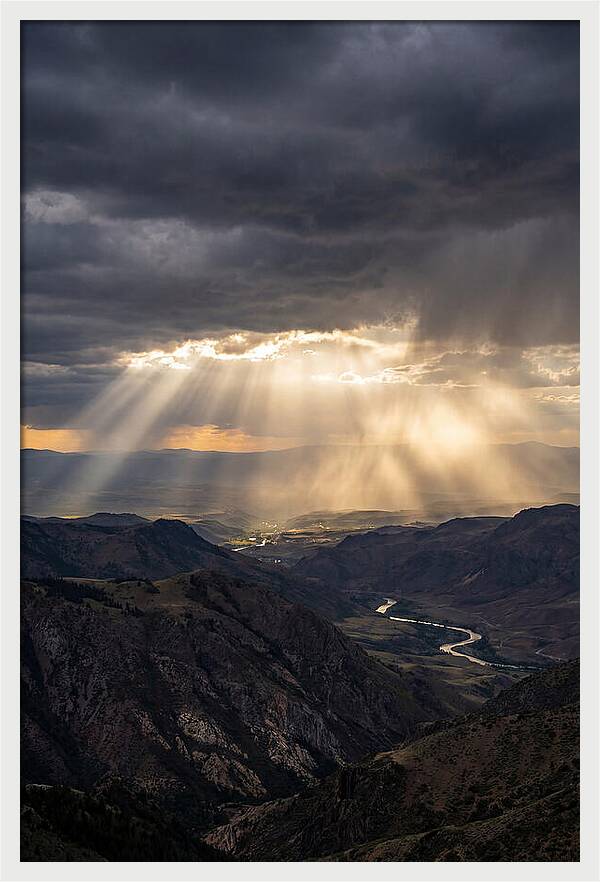 Weathered Sun Rays Breaking Through