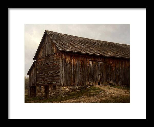 Weathered Wooden Barn