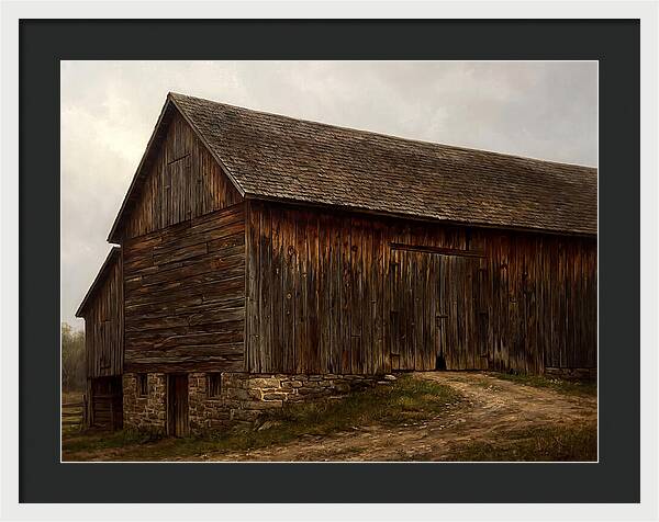 Weathered Wooden Barn