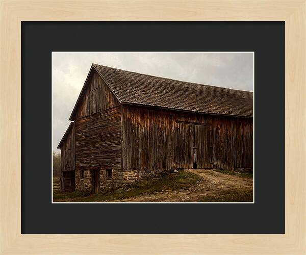Weathered Wooden Barn