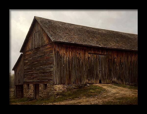 Weathered Wooden Barn