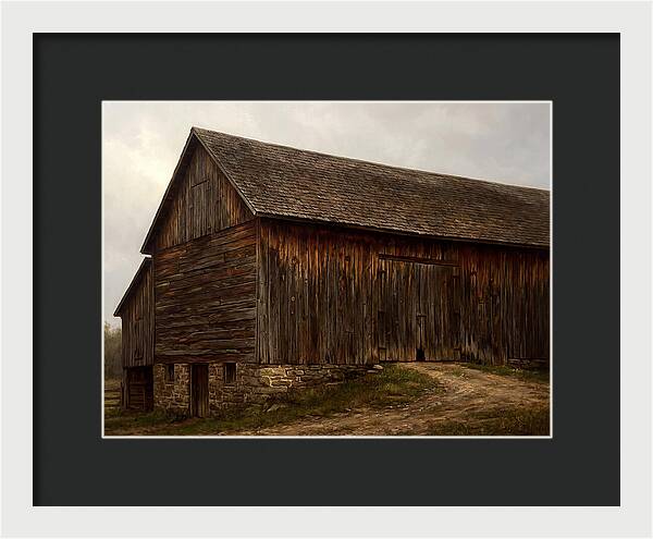 Weathered Wooden Barn
