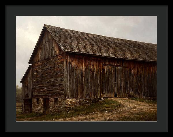 Weathered Wooden Barn
