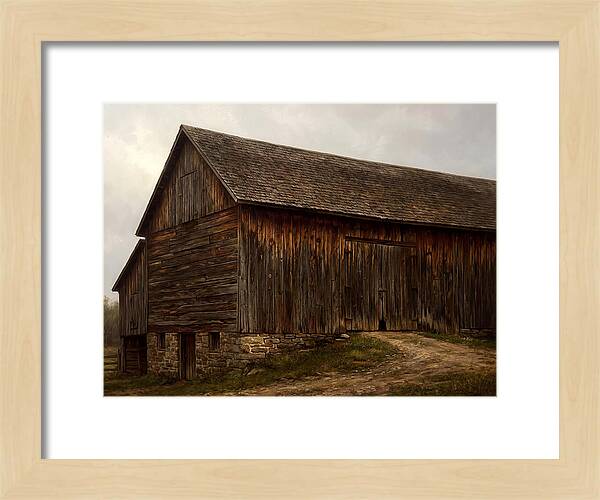 Weathered Wooden Barn