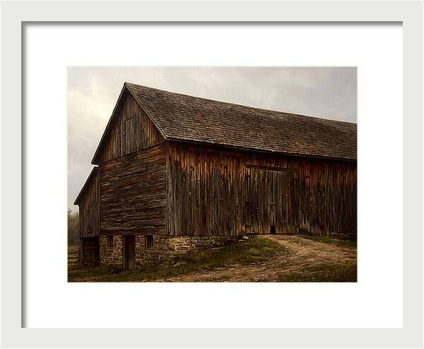 Weathered Wooden Barn