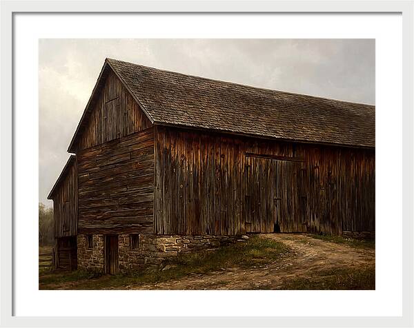 Weathered Wooden Barn