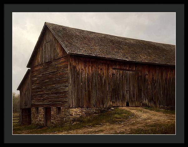 Weathered Wooden Barn