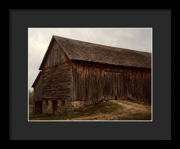 Weathered Wooden Barn