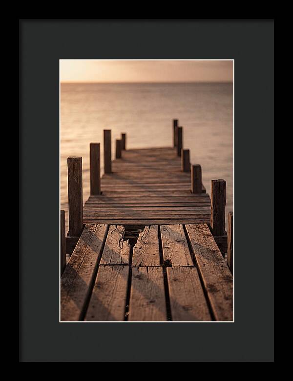 Weathered Wooden Pier At Sunset