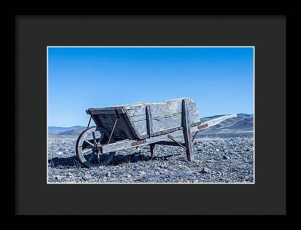 Weathered Wooden Wheelbarrow