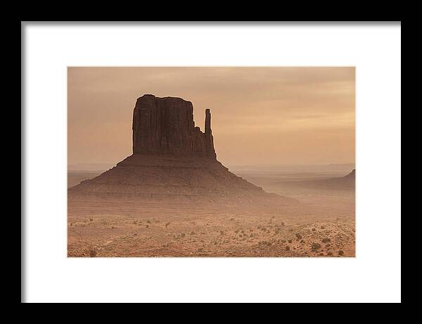 West Mitten Butte At Dusk