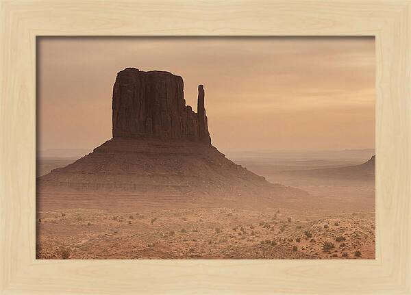 West Mitten Butte At Dusk