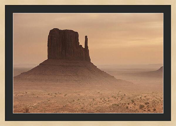 West Mitten Butte At Dusk