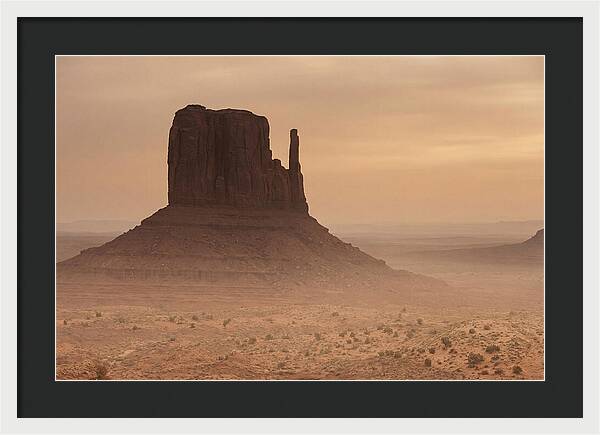 West Mitten Butte At Dusk