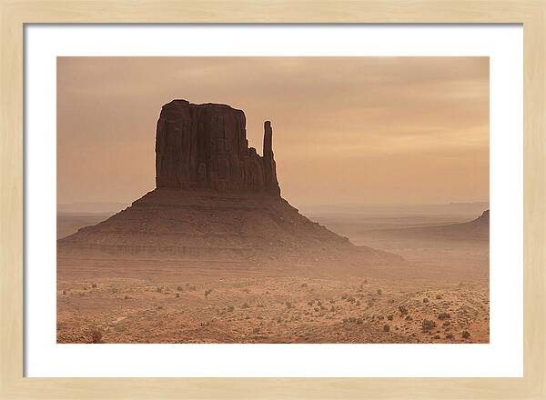 West Mitten Butte At Dusk