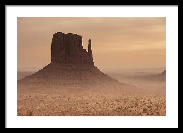 West Mitten Butte At Dusk