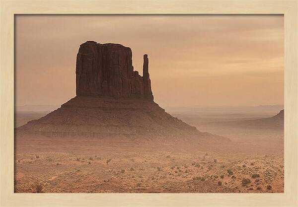 West Mitten Butte At Dusk