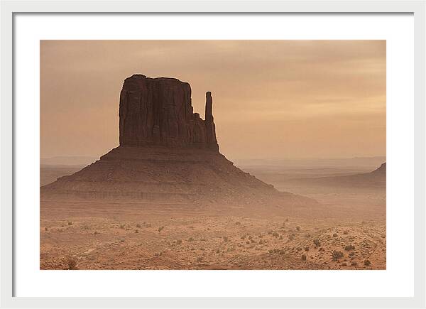 West Mitten Butte At Dusk