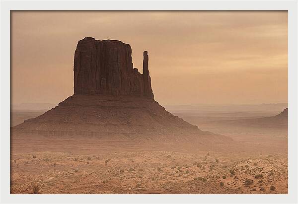 West Mitten Butte At Dusk