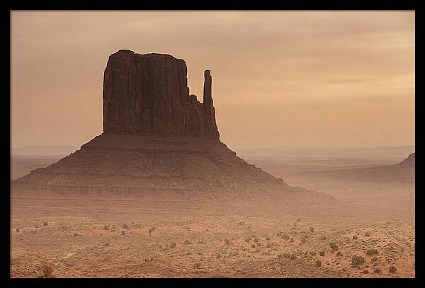 West Mitten Butte At Dusk