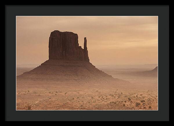 West Mitten Butte At Dusk