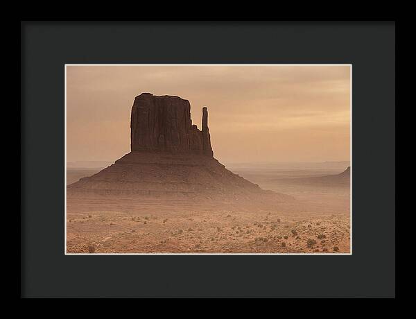 West Mitten Butte At Dusk