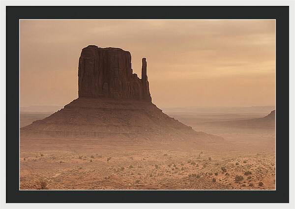 West Mitten Butte At Dusk