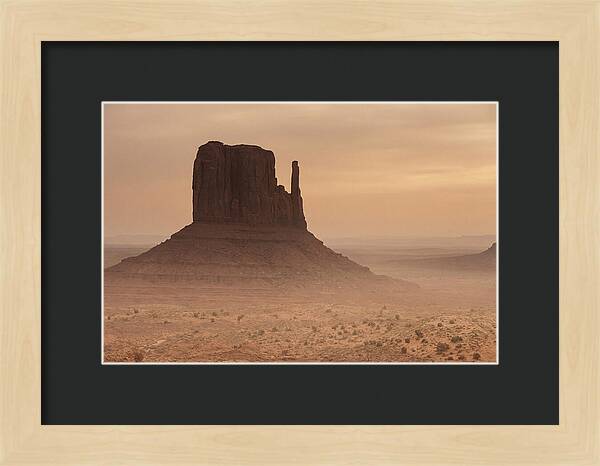 West Mitten Butte At Dusk