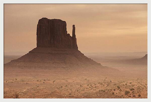 West Mitten Butte At Dusk