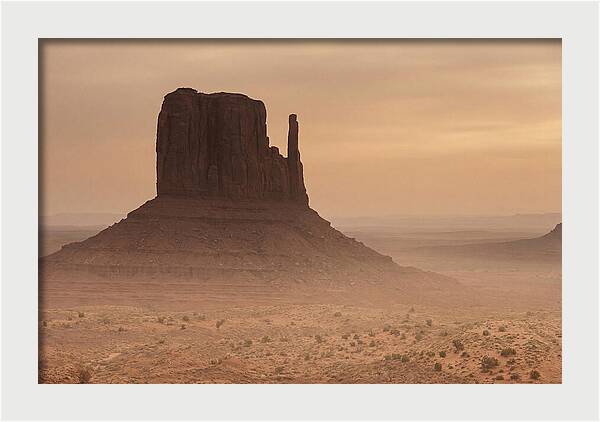 West Mitten Butte At Dusk