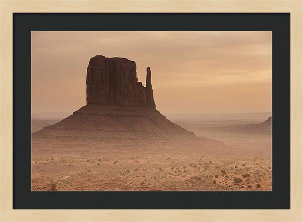 West Mitten Butte At Dusk