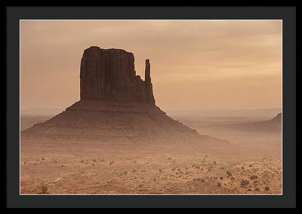 West Mitten Butte At Dusk