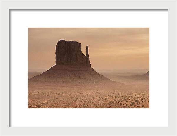 West Mitten Butte At Dusk