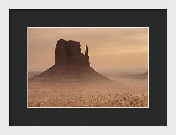 West Mitten Butte At Dusk