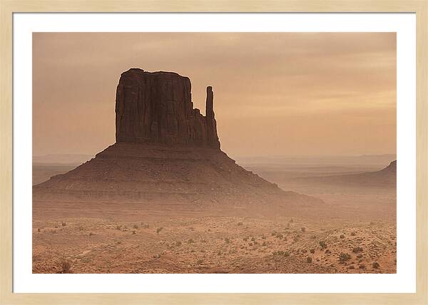 West Mitten Butte At Dusk