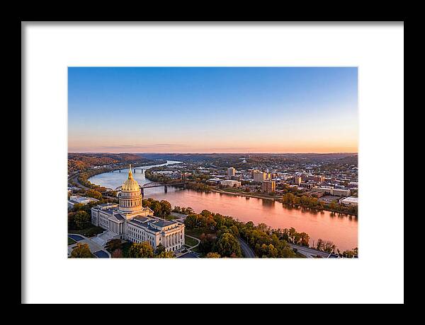 West Virginia State Capitol At Dusk