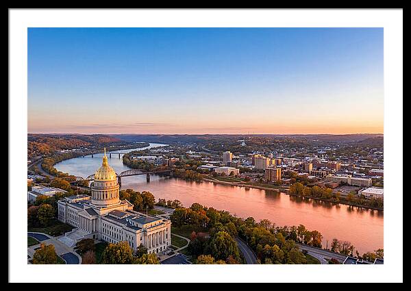 West Virginia State Capitol At Dusk