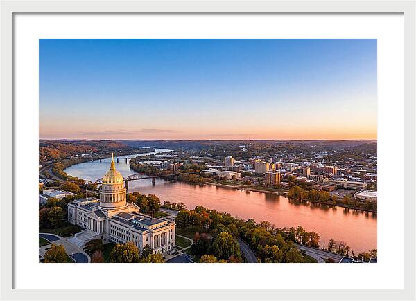 West Virginia State Capitol At Dusk