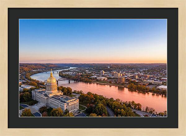 West Virginia State Capitol At Dusk