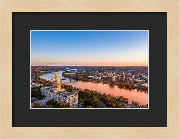 West Virginia State Capitol At Dusk