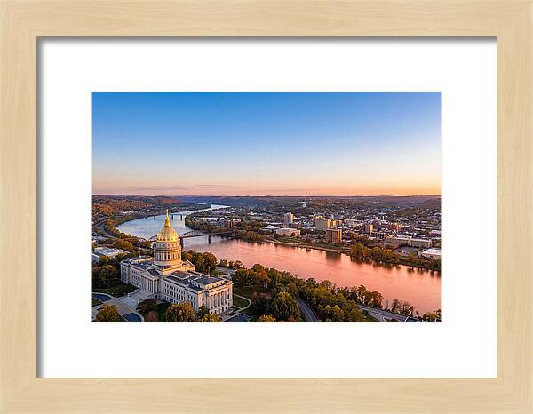 West Virginia State Capitol At Dusk