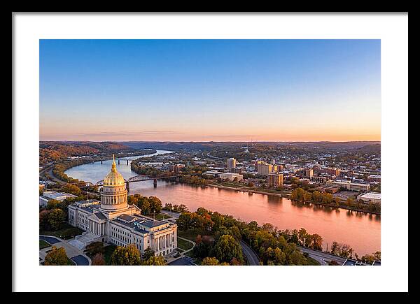 West Virginia State Capitol At Dusk