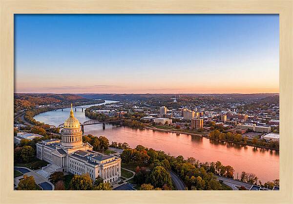 West Virginia State Capitol At Dusk