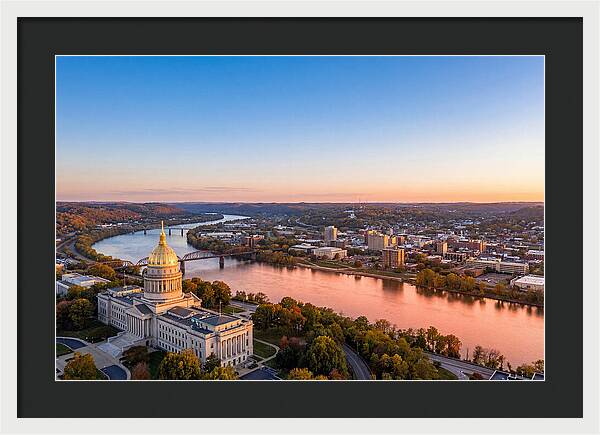 West Virginia State Capitol At Dusk