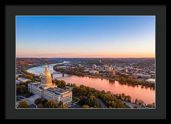West Virginia State Capitol At Dusk
